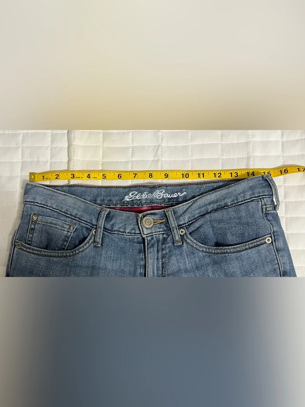 Eddie Bauer Flannel Lined Jeans Woman's Size 2